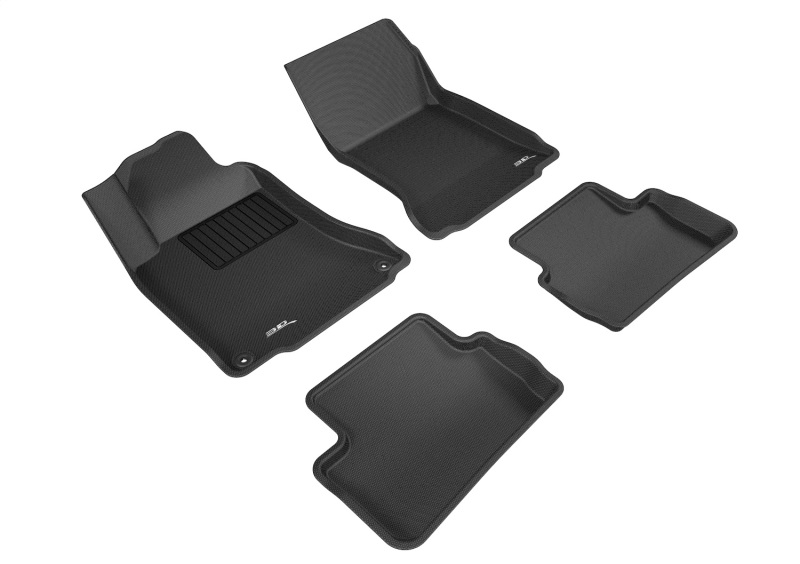 Mercedes-Benz CLA45 AMG Floor Mat Set - Front and Rear - 3D MAXpider - Kagu - Black - `14-`20